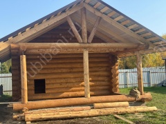 Баня 5×8 с террасой, 25 м²