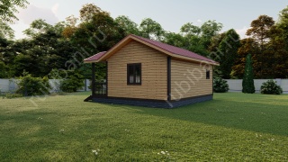 Баня из бруса 5×7.5 (Б86), 37 м²
