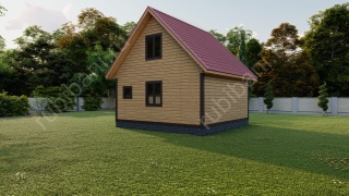 Баня из бруса 6×6 (Б-51), 63 м²