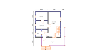 Баня из бруса 6×9 (Б-115), 95 м²