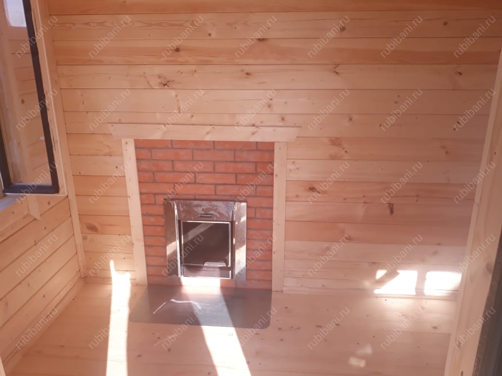 Баня из бруса 6 на 4 с террасой — фото 11 Баня из бруса 6 на 4 с террасой — фото 11