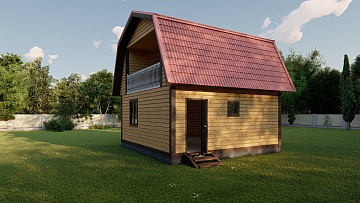 Баня из бруса 6×6 (Б-127), 63 м²