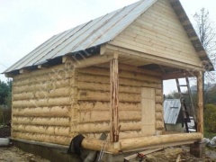Баня 6×5 с террасой, 42 м²