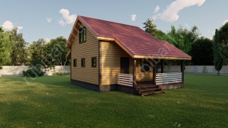 Баня из бруса 6×9 (Б-115), 95 м²