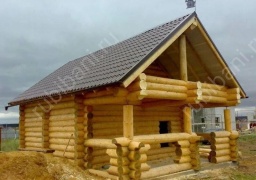 Баня с летней террасой 30 м²