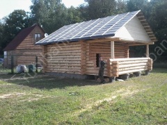 Баня 6×3 с террасой, 30 м²