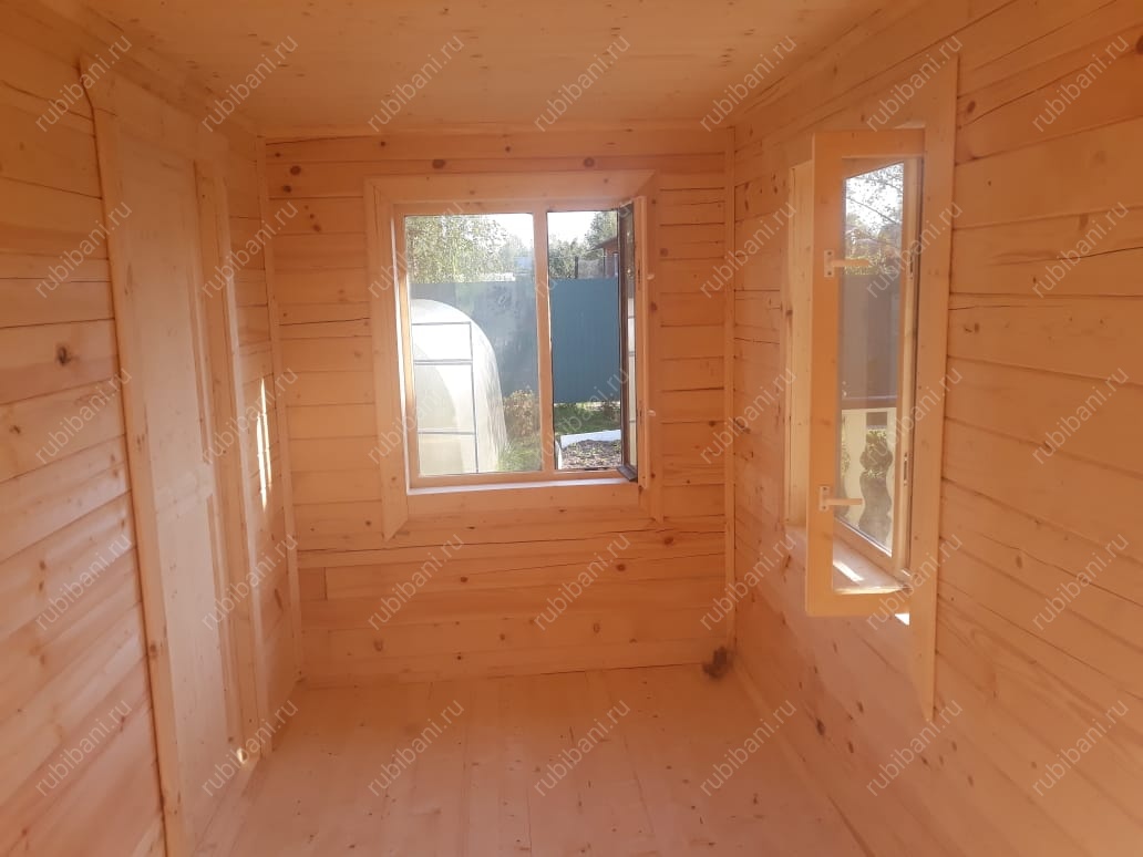 Баня из бруса 6 на 4 с террасой — фото 13 Баня из бруса 6 на 4 с террасой — фото 13