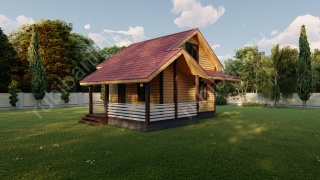 Баня из бруса 6×9 (Б-115), 95 м²
