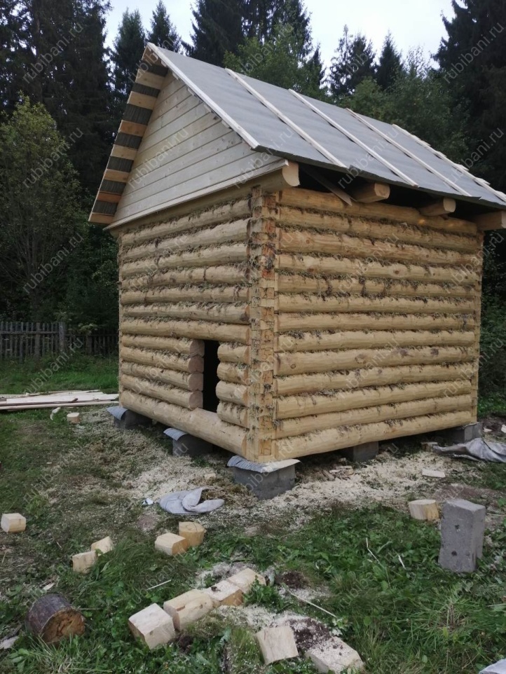 Баня 3 на 3, сруб в лапу — фото 2 Баня 3 на 3, сруб в лапу — фото 2