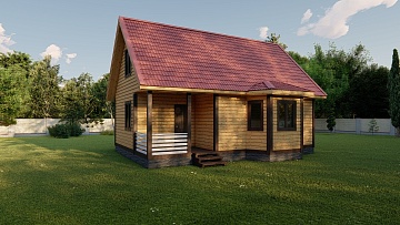 Баня из бруса 6×9 (Б-112), 95 м²