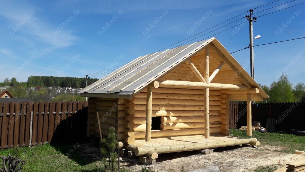 Баня 5 на 3, сруб в чашу — фото 3 Баня 5 на 3, сруб в чашу — фото 3