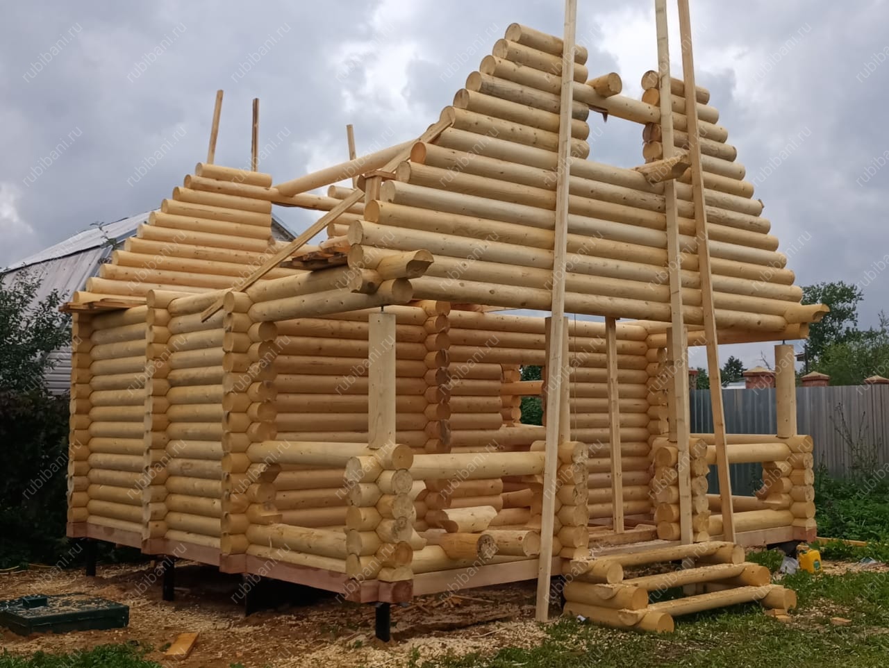 Баня из оцилиндрованного бревна — фото 9 Баня из оцилиндрованного бревна — фото 9