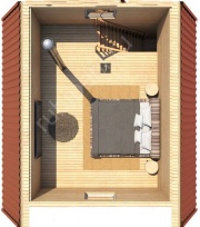 Дом-баня 5×5, 25 м²