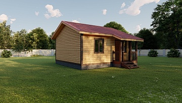 Баня из бруса 6×6 (Б88), 36 м²