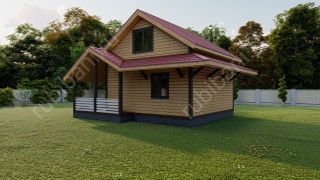 Баня из бруса 6×9 (Б-115), 95 м²