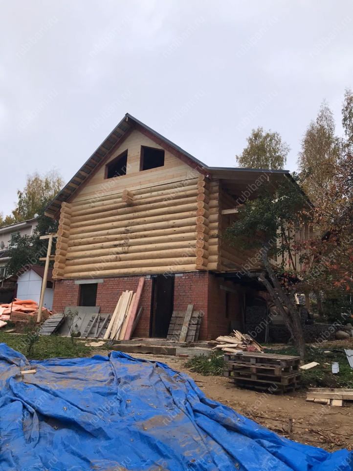 Дом, сруб в чашу под усадку — фото 1 Дом, сруб в чашу под усадку — фото 1