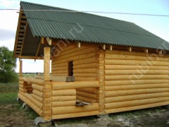 Баня 6×5 с террасой, 42 м²