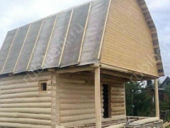 Баня 6×5 с террасой, 42 м²