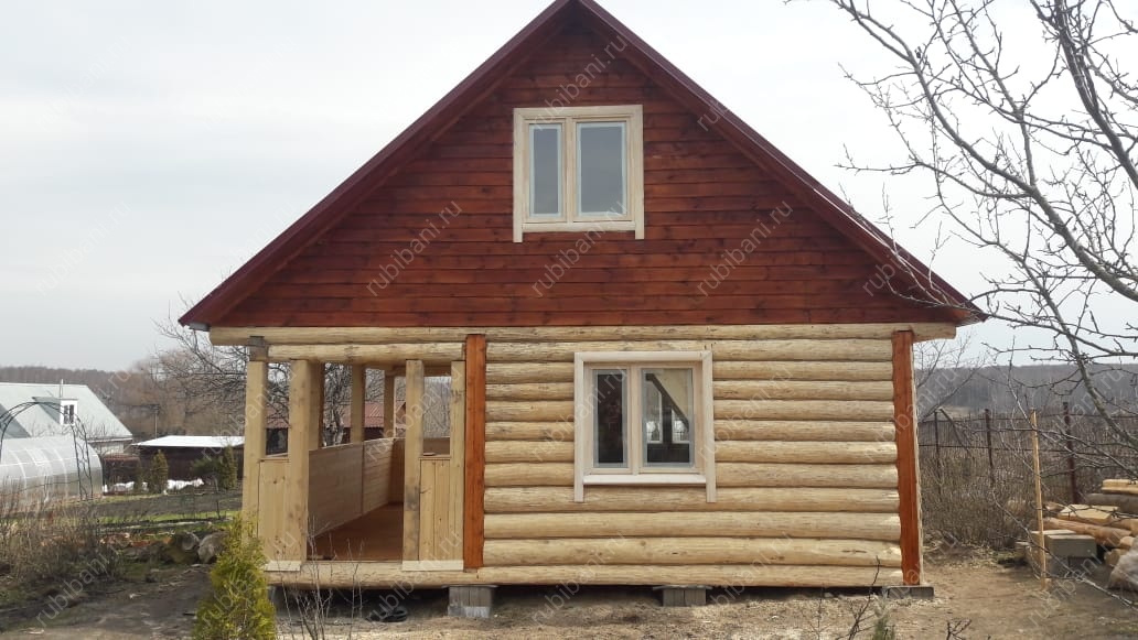 Дом с террасой, сруб в лапу — фото 8 Дом с террасой, сруб в лапу — фото 8